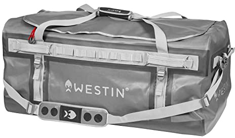 Westin W6 Duffelbag XL 110L 78x43x38cm - Angeltasche für Ausrüstungsgegenstände & Kleidung, Tackletasche, Transporttasche für Angler, Zubehörtasche