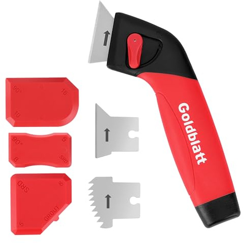 Goldblatt Caulk Remover Tool, Grout Removal Tool, Caulking Tool, Silicone Caulking Tool Kit, Sealant Finishing Tools for Sink Joint Bathroom Kitchen Floor