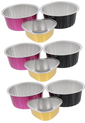 FRCOLOR 6stücke Teiliges Wachsschmelzschalen Für Haarentfernung Wiederverwendbare Runde Schalen Für Wachsbohnen Für Heimanwendung Oder Salon Und Varianten