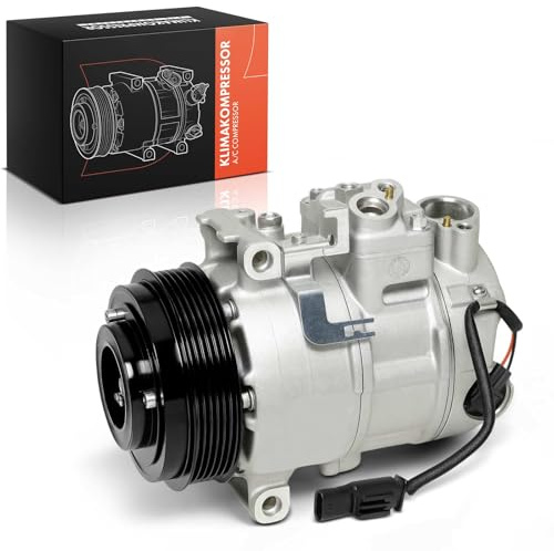 Frankberg Klimaanlagen Kompressor mit Kupplung Kompatibel mit C-Klasse W204 C204 S204 CLS C218 E-Klasse W212 A207 C207 S212 SLK R172 CLS C218 X218 SLC R172, inkl. Öl vorbereift