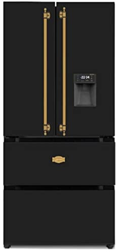 Kaiser KS 80425 Em Side-by-Side Réfrigérateur rétro, 183 cm de haut, 83,6 cm de large, réfrigérateur rétro, congélateur côte-à-côte, No Frost 506 L