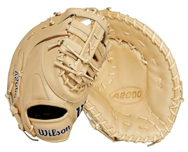 Wilson 2024 Baseball Classics Serie A2000 1679 Baseball-Handschuh für die erste Base, 31,8 cm, linke Hand, Blond/Schwarz