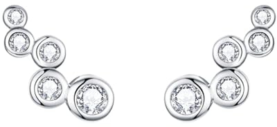 Ohrstecker Silber 925, Ohrstecker Silber Irregulär Zirkonia Ohrringe Damen
