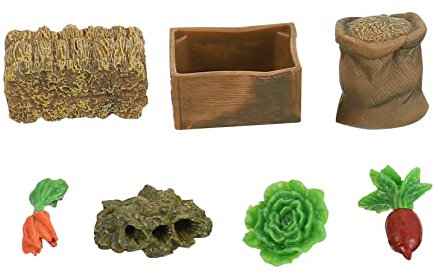 BESPORTBLE 21stücke Teiliges Miniatur Farm Zubehör Realistische Sandtray Dekoration Für Mikro Landschaft Und Feengärten Hochwertige Modelle Für Erwachsene