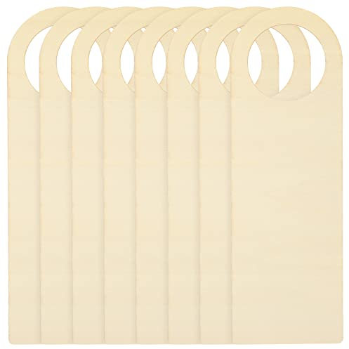 STOBOK 8 Stücke Holz Tür Haken Platten Tür Tags Unbehandelt Holz Zum Bemalen Für Junge Mädchen Basteln