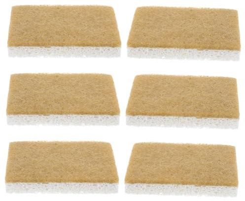 Gatuida 12stücke Spülschwamm Aus Sisal Und Schwammmaterial Quadratisches Design Super Saugfähiger Reinigungsschwamm Wokschwamm Für Küche Und Bad Wiederverwendbarer