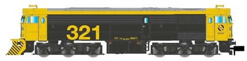 Arnold HN2632S RENFE, Locomotive Diesel 321, avec Chasse-Neige, livrée Jaune-Gris avec numéros Jaunes, epV avec décodeur sonore DCC Locomotive Diesel