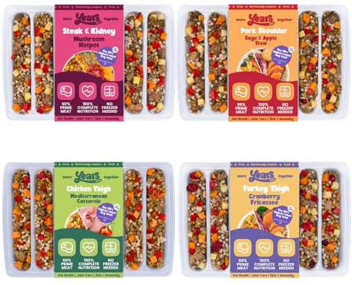 YEARS Vet Certified Prime Meat Variety Fresh Dog Food | 4 x 770g | Natural Grain Free Wet Dog Food