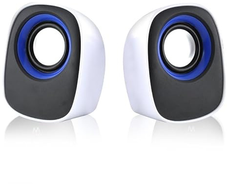Glowster USB-Tischlautsprecher 2.0 mit Stereo-Sound, kompaktes Design, ideal für PC und Multimedia-Unterhaltung.