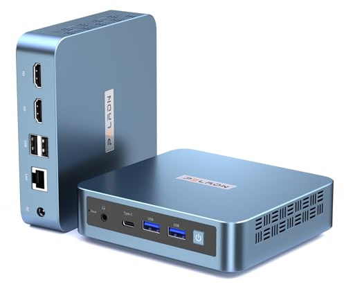 PELADN WI-6 Pro Mini-PC, Intel 12. Generation Alder Lake-N95 (bis zu 3,4 GHz), 16 GB DDR4 RAM 512 GB M.2 PCIe SSD, Desktop-Computer unterstützt 4K-Display/USB 3.2/WiFi 5/BT4.2/Win 11 Pro