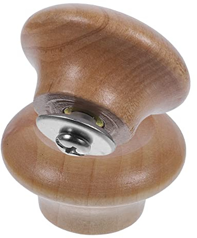 VALICLUD Austauschbare Deckelknöpfe Aus Holz Für Kochtopfdeckel 2 Stück Hitzebeständige Topfdeckelgriffe Ergonomisch Kompakt Einfach Zu Montieren Für Küche Und Haushalt