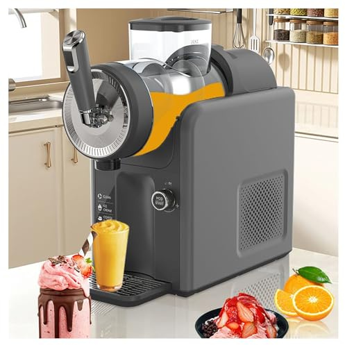 LADECNERHT Granizadora, Procesador Profesional De Bebidas Congeladas,Granizados,Cócteles,Zumos Congelados, Frappés Y Batidos, Sin Hielo Ni Preparativos Previos,1,8l, 5 Programas.Control Táctil Gray
