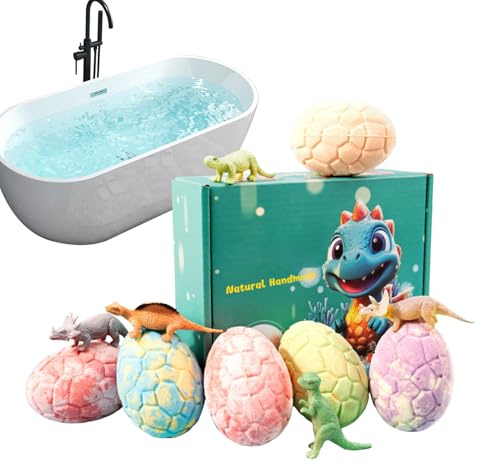 Sfera Di Sale Per La Doccia,Detergente Rilassante Per Il Corpo A Forma Di Di Dinosauro - 6 Pezzi Di Per La Doccia,Per Bambini E Ragazzi E Spa E Casa E Viaggio E Bagno E Hotel