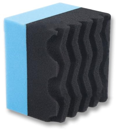 Spugna lucidante per auto per lucidare pneumatici e finiture, applicatore in schiuma per ceretta auto, 1 confezione, colori assortiti (grigio/per arancione/rosso/verde/blu)