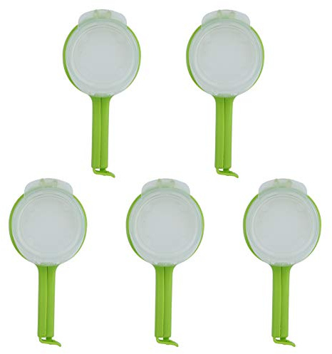 5 unidades de clips reutilizables de plástico para sellar alimentos con pico vertedor, clip para bolsas de snacks para almacenamiento en la cocina, clip resellable a prueba de