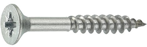 Connex Universalschrauben 4,0 x 40 mm - 1 kg Großpack - Senkkopf - PZ Pozidriv-Antrieb - Teilgewinde - Edelstahl rostfrei / Schrauben-Set / Schrauben im Beutel / KL3174040 | PZ Pozidriv-Antrieb – Teilgewinde – Edelstahl rostfrei – Schrauben-Set – Schrauben im Beutel – im Set – für Befestigungen