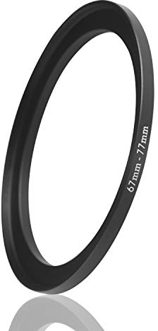 Ares Foto® STEP UP Filter Adapter, anello adattatore del filtro, In alluminio fresato a CNC (67mm – 77mm)