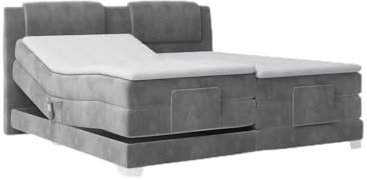 DomiMeble Boxspringbett 3-Schicht-Bett “Wave” 180 Höhe 60 cm, elektrische Anhebung der Kopfstütze bis 45 Grad, Bett mit Einer Doppelmatratze, weich und bequem