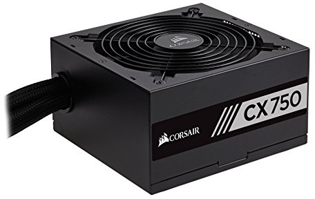 Corsair CX750 750W ATX Noir unité d'alimentation d'énergie - Unités d'alimentation d'énergie (750 W, 100 - 240, 47 - 63, Actif, 130 W, 750 W)