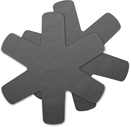 Berndes Silikon-Pfannenschutz-Set, 2 Stück, grau, 002010, 40 cm Durchmesser, hitzebeständig