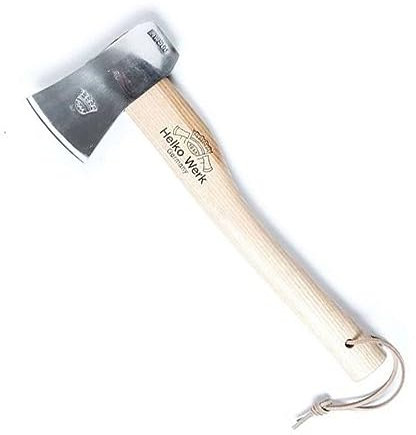 Helko Hudson Bay - Hacha de camping (500 g, mango de fresno