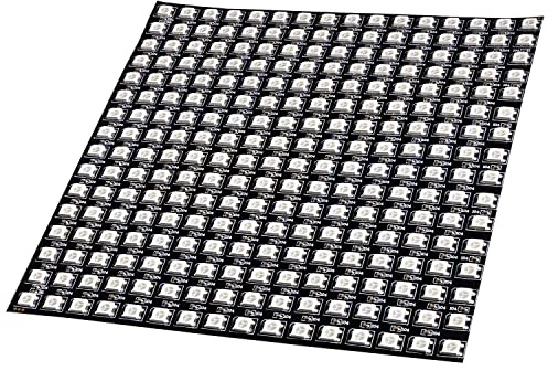 AZDelivery RGB LED Panel WS2812B 16x16 256 LEDs Flexibel Led Modul 5050SMD IC Einzeladressierbare Vollfarbfunktionen mit DC5V Kompatibel mit Raspberry Pi