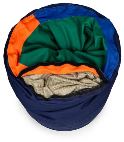 Sensory Owl Tunnel Sensoriel pour Enfants Grand Pouf 90 x 70 cm Tunnel De Jeu Housse Amovible en Cotton Remplie De Billes De Polystyrène Réduction du Stress