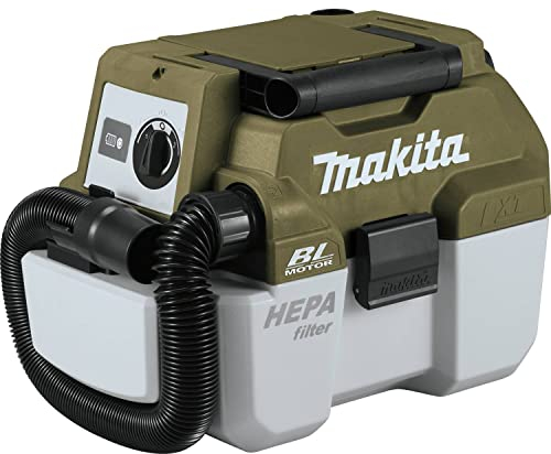 Makita ADCV11Z Outdoor Adventure LXT Bürstenloser Nass-/Trockensauger, 18 V, nur Werkzeug, Camouflage-Grün