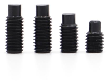 AYYSSM M3 M4 M5 M6 M8 Schwarze Sechskant-Innensechskantschrauben aus 304 Edelstahl mit Gewindestiften mit konvexen Endbolzen und Zapfen(Grade 12.9 Steel,8MM_M3 50PCS)