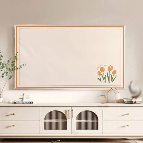 TV Covers, Indoor TV Cover, Compatible With 19-70 TV Dust Cover Soft Fabric Screen Protector For Wall Mount/Curved/Desktop Monitor/Desktop TV(Size:49in,Color:B)
