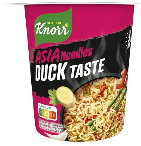 Knorr Asia Noodles Instant Nudeln Duck Taste leckere Asia Nudeln fertig in nur 3 Minuten 8x 61 g