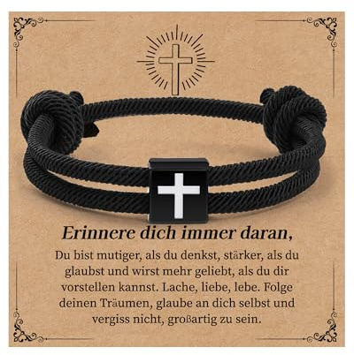 VU100 Geschenk für Sohn Sohn Armband Geschenke 13. 18. Geburtstag Junge | Junge Armbänder Weihnachten Geburtstag Herren Lederarmband Betser Sohn Geschenke von Papa Mama
