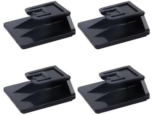 Clip Supporto per T.pass - 4 Pezzi Clip per Telepedaggio 2019 Sistema di Fissaggio Removibile, 3 x 3 cm, Porta T.pass per auto,Clip di supporto per Telepedaggio (modello T.Pass 2019) per auto, Nero