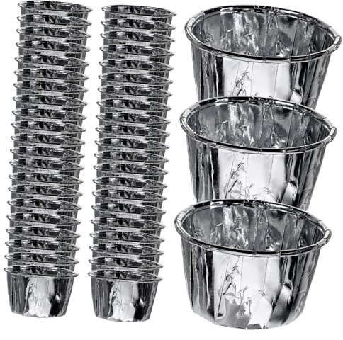 Cabilock Moldes De Papel Antigrasa 50 Unidades Para Cupcakes y Muffins Perfectos Para Fiestas