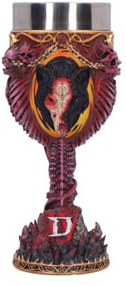 Nemesis Now Diablo IV Mephisto Calice, Dark Fantasy Drinkware, Merchandise et cadeaux Diablo IV à collectionner
