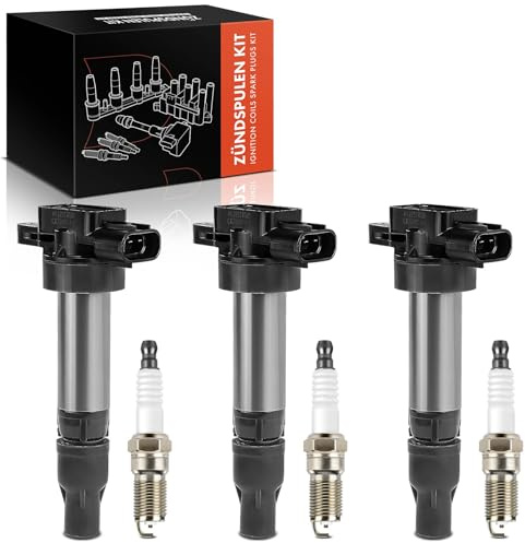 Frankberg 3x Ignition Coil + 3x Spark plug gasoline 7980 | Compatible with: Alto GF HA25 HA35, Celerio LF