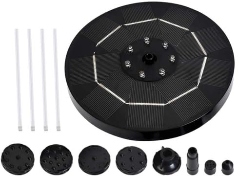 YARNOW 1 Satz Solarbrunnen Solarteichpumpe Outdoor- Solarbetriebener Springbrunnen-bausatz Gartenbrunnenpumpe Dekorationen Für Aquarien Vogelbrunnenpumpe Pumpe Für Teich Abs