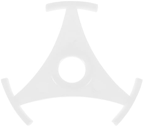 NUOBESTY Adaptateur Triangulaire pour Disque Vinyle 45 Accessoire Platine Vinyle en Plastique Écologique Blanc Compatible Tourne-Disque à Trou Central Résistant à l’Usure et Solide