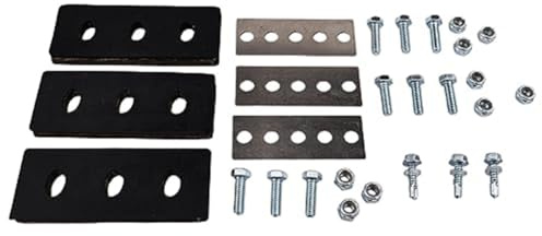 Lawnoval Kit de modificación de soplador de nieve de 3/8 pulgadas de 3 aspas para sopladores de nieve de 2 etapas, metal