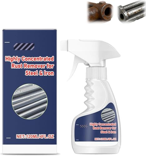 Dissolvant de rouille haute performance pour métal, puissant dissolvant de rouille pour métal et acier inoxydable,Highly Concentrated Steel Rust Remover Spray, élimination de la rouille pour Iron (1)