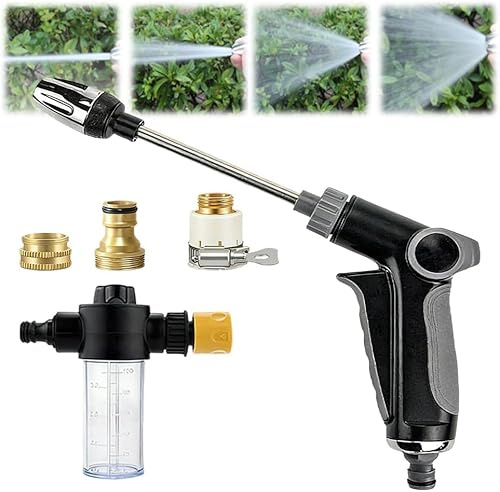 Hochdruckpistole, 2026 Neu Water Blitz Hochdruckreiniger, Ultrawasher Turbo Hochdruckreiniger Einstellbarer Wasserdurchfluss, TurboWasher für Gartenschlauch Für Autowäsche, Garten (1PC)
