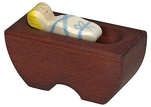 Holztiger Jesuskind 2 in Krippe, 80298