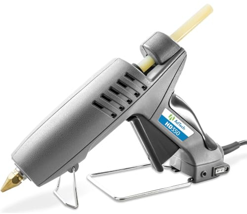 Adtech Industrial Strength Full Size High-Output Hot Melt Glue Gun – Professional Grade Hot Glue Gun for Carpentry, Repairs & Remodeling, grey, hd 350 (0462)
