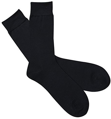 Lady's Silk Socks Thermal Sock One Size (3-7) (Black)