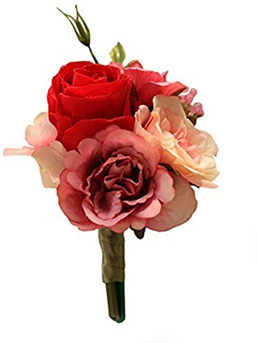Fouriding Bräutigam Anstecknadel Boutonniere Boutonnièr Braut Blumen Corsage Brosche Hochzeitsanstecker der Männer für herren Hochzeit Anzug Bankett Partei Dekoration