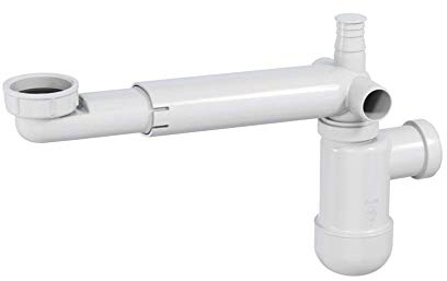 Deante Teleskop Siphon für Waschbecken Platzsparend NHC 633K Weiß