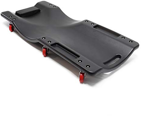 WilTec Creeper i plast rullbräda Mekanik verkstad garage 90 x 40 x 9 cm max 90 kg