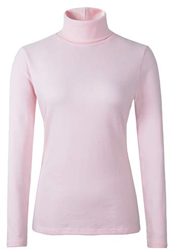 HieasyFit Rollkragenpullover für Damen aus weicher Baumwolle