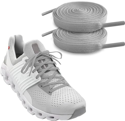 NDTEZUGT Shoelaces for On Cloud Sneakers, 6mm Flat Thin Strings Replacement | 1/4 Inch Wide Trainers Shoe Laces Original Athletic Shoelace Strings Replacement Long Walking Laces for Adult