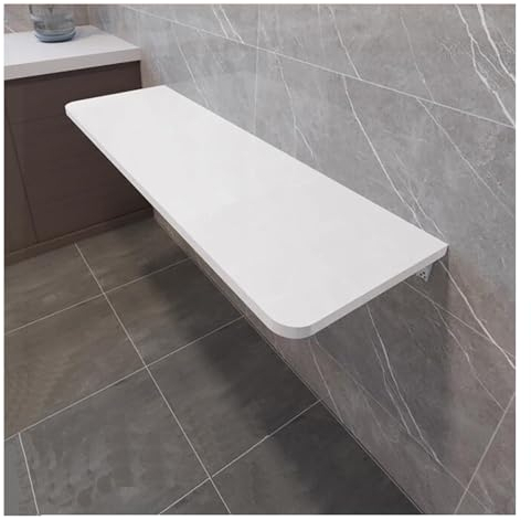 Tavolo Pieghevole A Muro, Scrivania Sospesa, Tavolo A Ribalta da Parete, Tavolo A Scomparsa da Muro, Tavoli Pieghevole Salvaspazio, per Cucina, Studio, Camera da Letto, Bagno, Ufficio O Balcone (Size